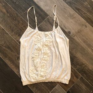 NWOT White lace tank